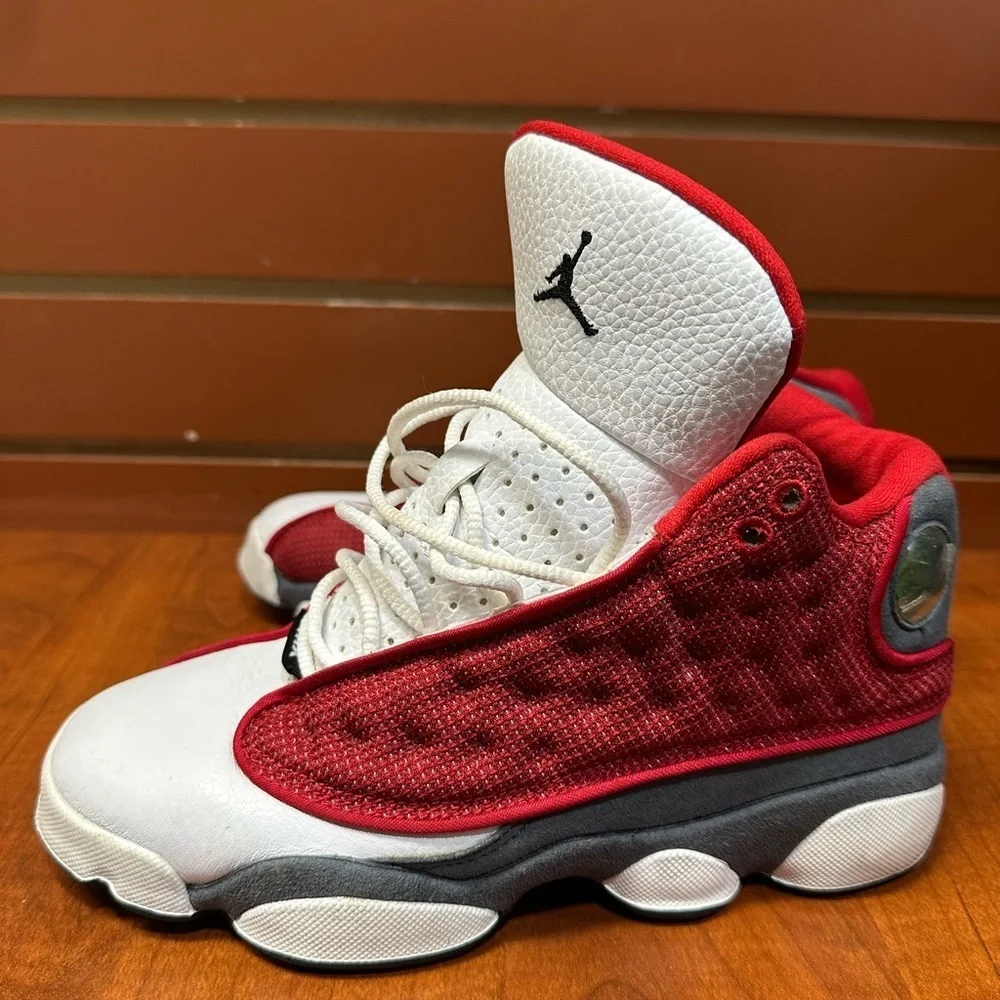 Jordan Red and White Sneakers